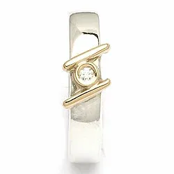 Vielsesring fra randers sølv i sølv og alm. guld