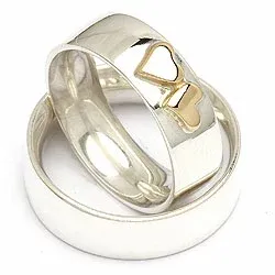 Vielsesringe fra randers sølv i sølv og alm. guld