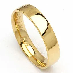 Vielsesring fra randers sølv i 14 karat guld