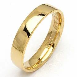 Vielsesring fra randers sølv i 14 karat guld