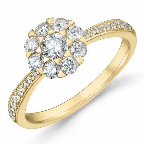 diamantring i 14 karat guld 0,20 ct 0,55 ct