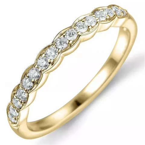 diamantring i 14 karat guld 0,24 ct