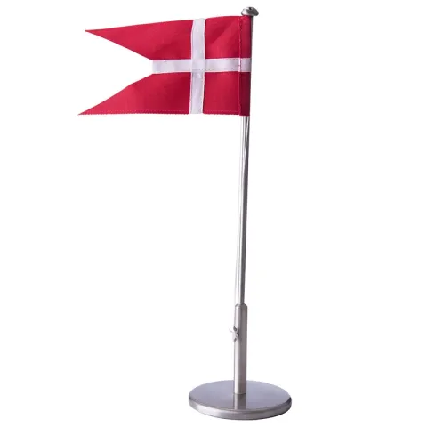 Dåbsgaver: 40 cm glat flagstang i fortinnet  model: 150-76022