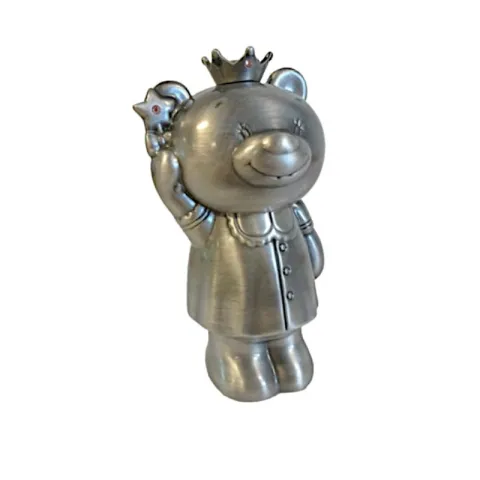 Dåbsgaver: bamse sparebøsse i fortinnet model: 152-76032