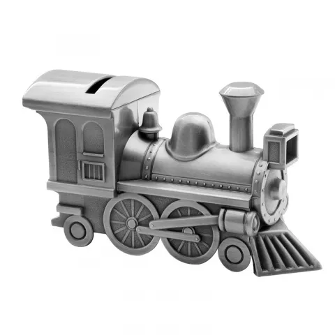 Dåbsgaver: lokomotiv sparebøsse i fortinnet  model: 152-76971