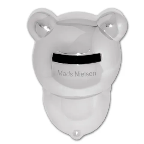 Dåbsgaver: panda sparebøsse i forkromet  model: 152-86294