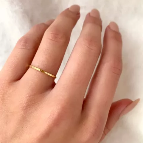 Elegant Simple Rings ring i forgyldt sølv