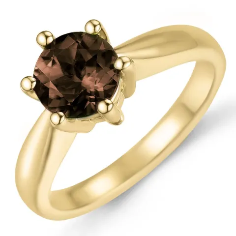 solitairering i 14 karat guld 1,25 ct