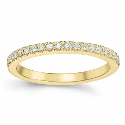 diamant alliancering i 14 karat guld 0,20 ct