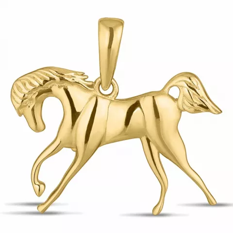 heste vedhæng i 9 karat guld