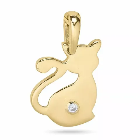 katte vedhæng i 9 karat guld - Gold Collection