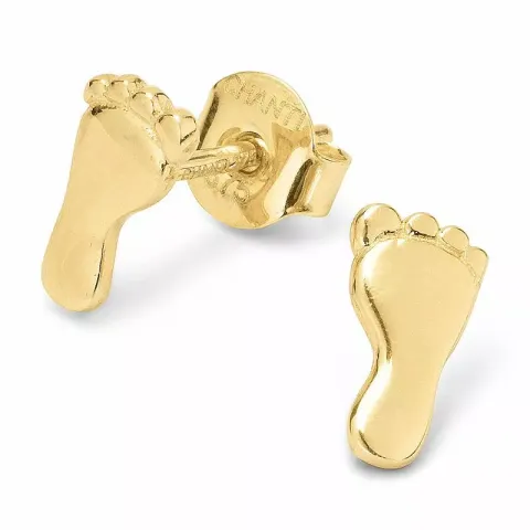 ørestikker i 9 karat guld med 