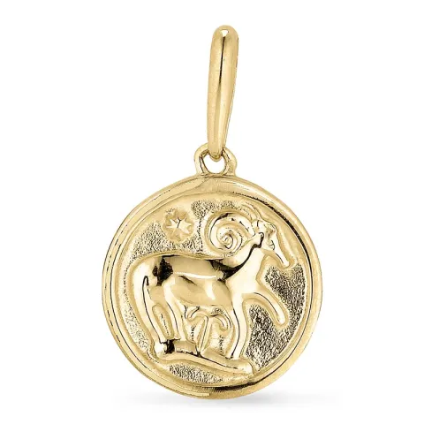 vædderen vedhæng i 9 karat guld