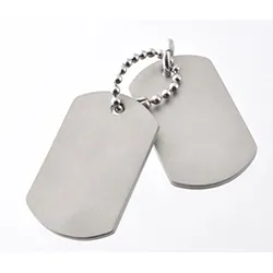 Hard Steel P390 dogtag i Rustfrit stål