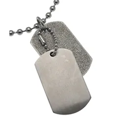 Hard Steel PE225 dogtag i Rustfrit stål