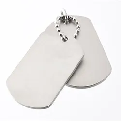 Hard Steel dogtag i stål