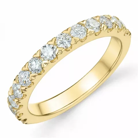 diamant ring i 14 karat guld 0,75 ct