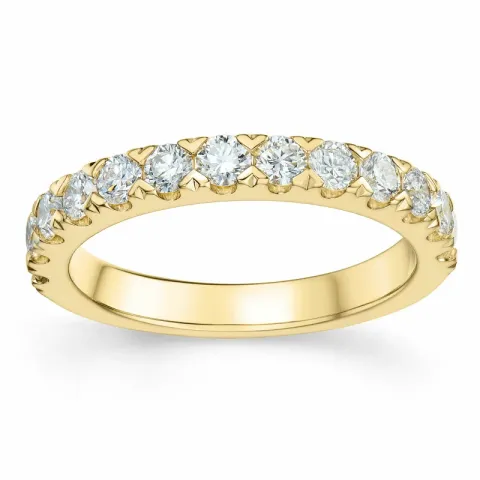 diamant ring i 14 karat guld 0,75 ct