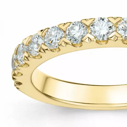 diamant ring i 14 karat guld 0,75 ct