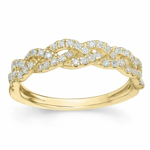 diamant ring i 14 karat guld 0,334 ct