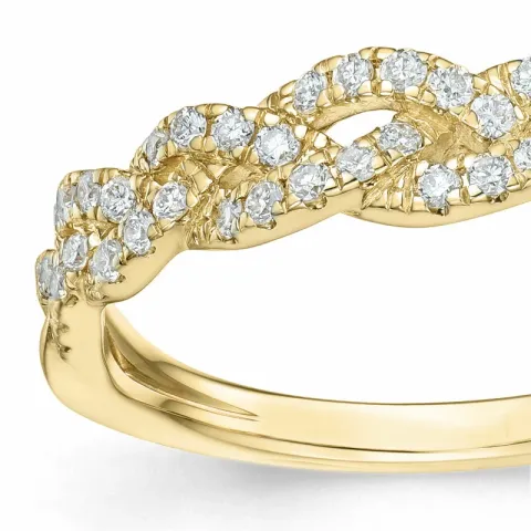 diamant ring i 14 karat guld 0,334 ct