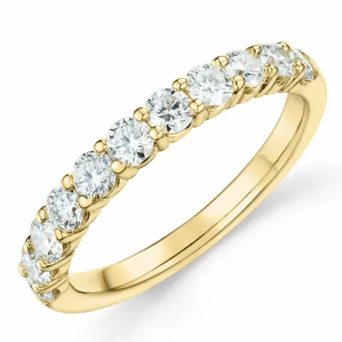 diamant ring i 14 karat guld 0,75 ct