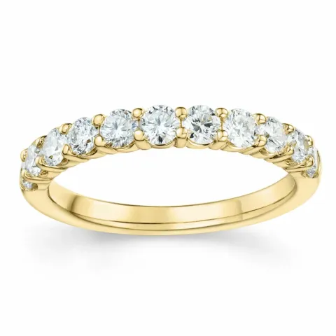 diamant ring i 14 karat guld 0,75 ct