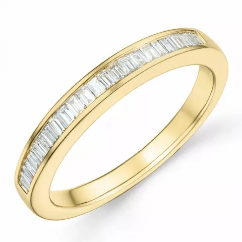 diamant ring i 14 karat guld 0,304 ct