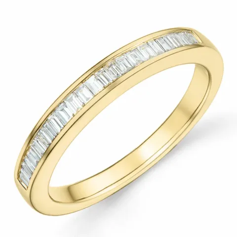 diamant ring i 14 karat guld 0,304 ct