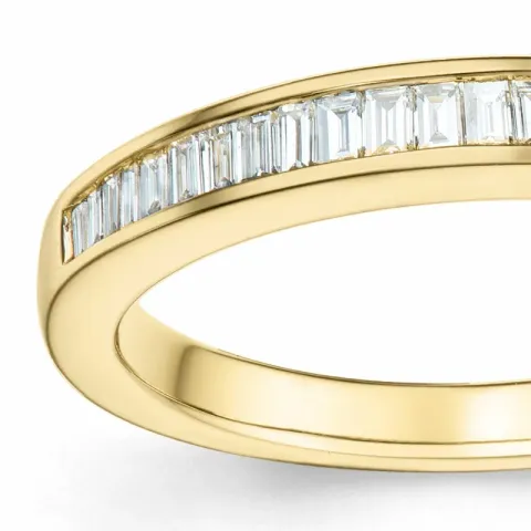 diamant ring i 14 karat guld 0,304 ct