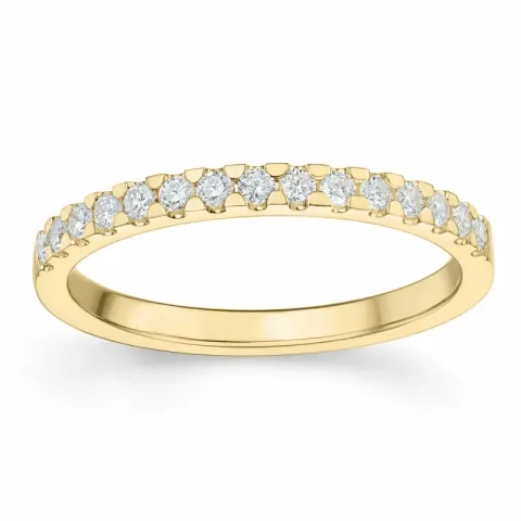 diamant alliancering i 14 karat guld 0,24 ct