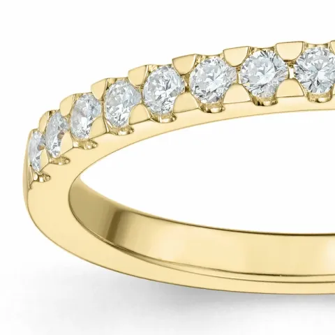 diamant alliancering i 14 karat guld 0,24 ct