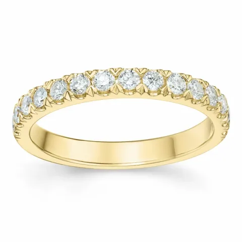 brillant alliancering i 14 karat guld 0,49 ct