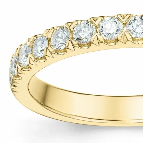 brillant alliancering i 14 karat guld 0,49 ct
