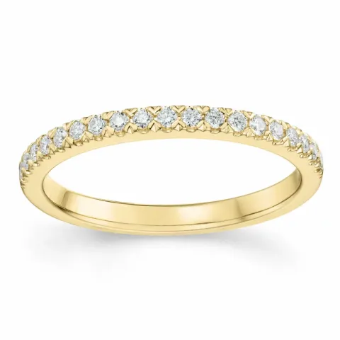 brillant alliancering i 14 karat guld 0,20 ct