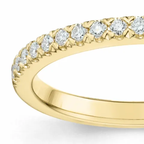 brillant alliancering i 14 karat guld 0,20 ct