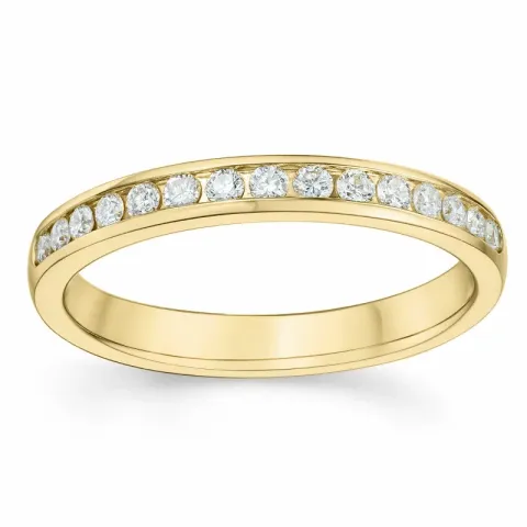 brillant alliancering i 14 karat guld 0,26 ct