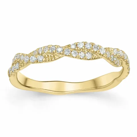 diamant ring i 14 karat guld 0,25 ct