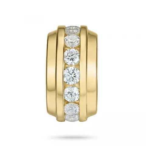 elegant diamant vedhæng i 14 karat guld 0,501 ct