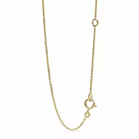 Dråbeformet diamantvedhæng med halskæde i 14 karat guld 0,13 ct