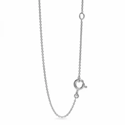 Smykke diamantvedhæng med halskæde i 14 karat hvidguld 0,14 ct
