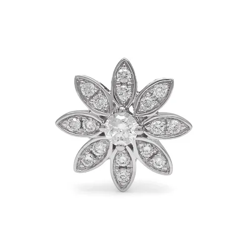 blomster diamant dame blomstervedhæng i 14 karat hvidguld 0,18 ct