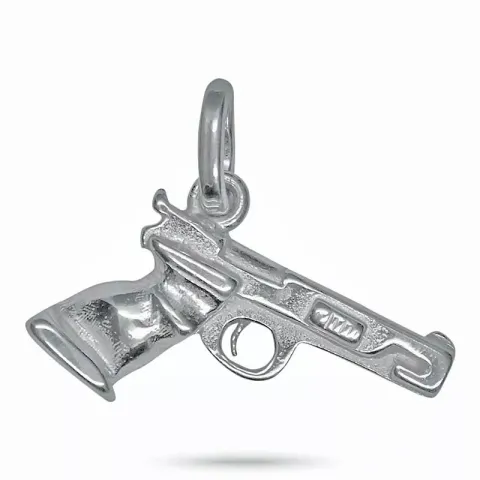 Pistol vedhæng i sølv