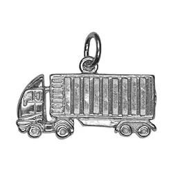 Lastbil vedhæng i rhodineret sølv