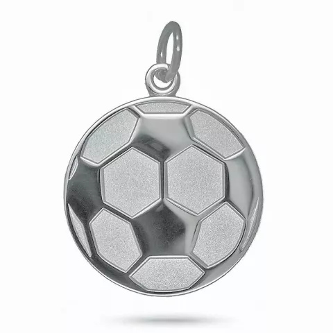 Fodbold vedhæng i sølv
