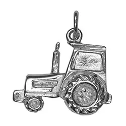 Traktor vedhæng i sølv