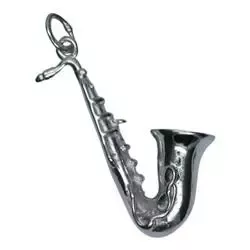 Saxofon vedhæng i sølv