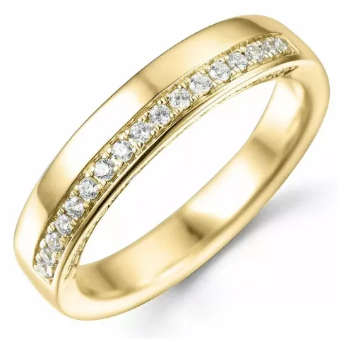 Bestillingsvare - diamantring i 14 karat guld 0,25 ct