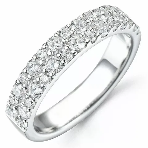 Bestillingsvare - diamantring i 14 karat hvidguld 0,87 ct