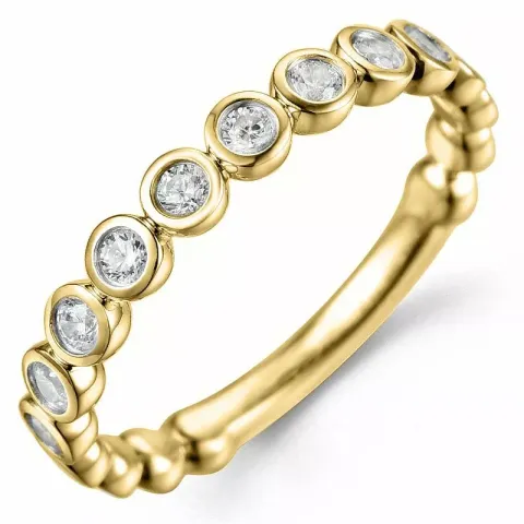 Bestillingsvare - diamantring i 14 karat guld 0,33 ct